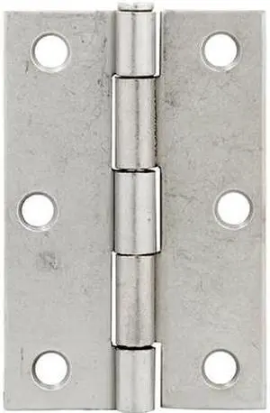 Tuff Stuff 86730DC Dull Chrome 3" Loose Pin Utility Hinge With Screws (1 Hinge)
