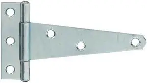Tuff Stuff 86254 Zinc Plated Standard Duty 4" T-Hinges (1 Pair)