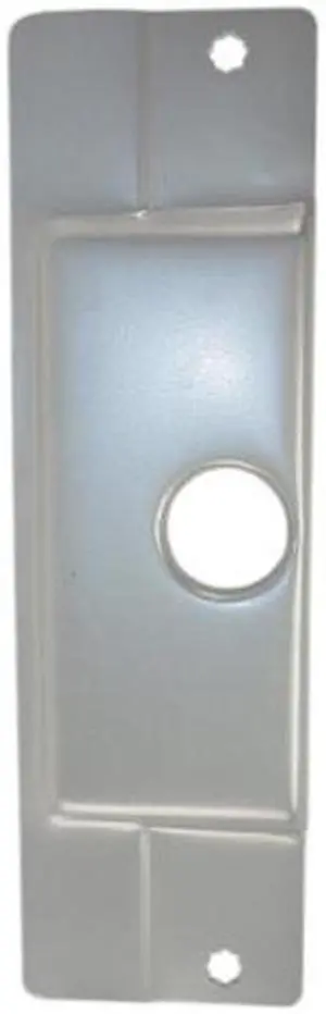 Lori Lock 1120 (Like Don Jo AL-211) Silver Coated 3-1/2" x 12" The Super Blocker Outswing Latch Protector
