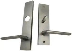 Maxtech 1033L3L Satin Chrome US26D Left Handed Heavy Duty Lever Mortise Plates For Through Bolted Mortise Lock Sets (Mortise Body Sold Separately)