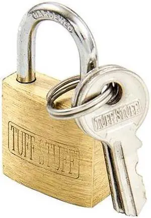 Tuff Stuff 3075 3/4" Solid Brass Body Padlock