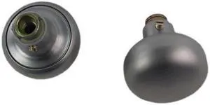 Tuff Stuff, 46, Satin Chrome 26D Finish, 2-1/4" Solid Brass Door Knob Set With Spindle For Marks Surface Mount Mortise Lockset & More