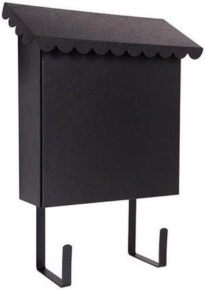 Tuff Stuff 2021 Black Enamel Metal Vertical Mailbox, No Lock