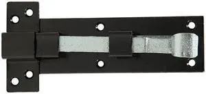 Tuff Stuff 19086 6" Heavy Duty Black Square Spring Bolt