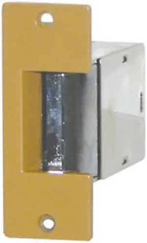 Trine 005 Brass Powder Coated Light Commercial Electric Door Strike 3-1/2" x 1-3/8" With 8 - 16 VAC