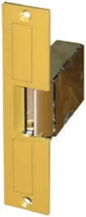 Trine 004 Brass Powder Coated Light Commercial Electric Door Strike 6-1/4" x 1-3/8" With 8 - 16 VAC