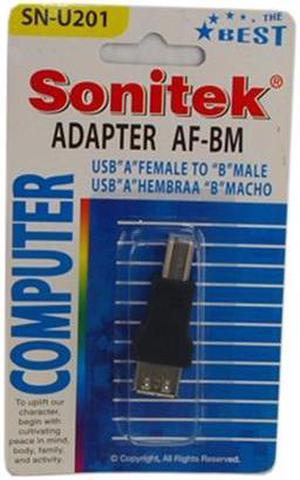 Sonitek SN-U201 AF-BM USB Adapter USB "A" Female To "B" Male
