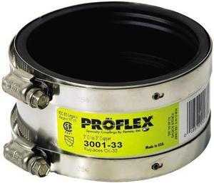 ZORO SELECT 3001-33 Shielded Coupling,For Pipe Size 3" x 3"
