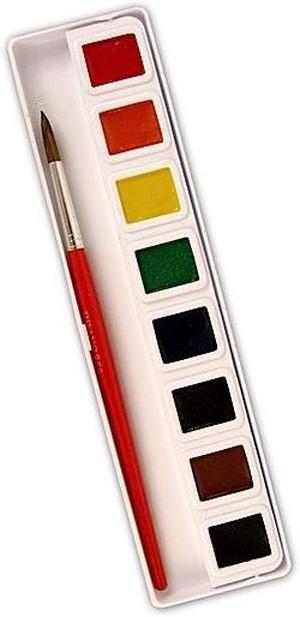 Prang Professional Watercolors 8 Assorted Colors Half Pans 08000