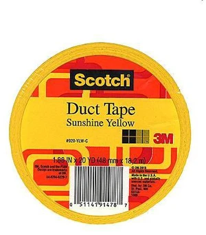 Colored Duct Tape sunshine yellow 1.88 in. x 20 yd. roll Colored Duct Tape sunshine yellow 1.88 in. x 20 yd. roll