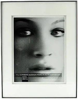 Double Matted Fineline Aluminum Frames 11 in. x 14 in. 8 in. x 10 in. opening