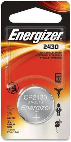 ECR2430BP EVEREADY INDUSTRIAL/ENERGIZER 3V LITHIUM CR2430 BLISTER PACK