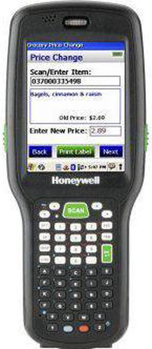 Honeywell Scanning & Mobility 6500BP12211E0H Dolphin 6500 Wireless Mobile Computer (WPAN, 5300SR, 52 Key, WINCE 5.0, Power Adapter, Stylus)