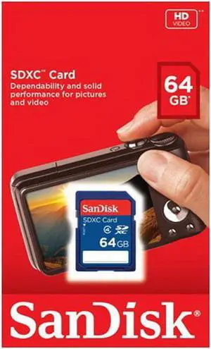 SanDisk 64GB Class 4 SDXC Flash Memory Card SDSDB-064G-B35