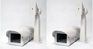 Smart Security Club Pack of 2 Outdoor Camera Housing, Side-Opening, Heater & Fan, Mounting Bracket