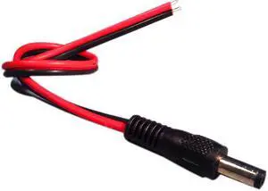 Smart Security Club DC Female to 2 stripped wires, Bag of 20