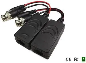 1Ch HD Passive Video/Power Balun Analog AHD, HD-CVI, HD-TVI, RJ45 Plug