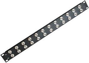 Patch panel 1U 24 port BNC 75 ohm female to female 19 inch PP-BNC/24