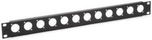 19 inch blank panel 12 XLR ports 1U