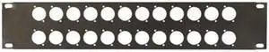 19 inch blank panel 24 XLR ports 2U