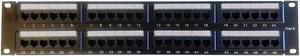 Patch panel CAT6 UTP 48 port 5-pack 2U 110 IDC T568A & B 22~24AWG unshielded