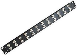 Patch panel 24 port BNC 5-pack 19 inch 75 ohm female to female 1U PP-BNC/24