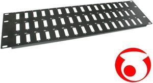 Fiber optic 3U blank SC/ST duplex 48 port patch panel