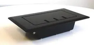 XLR Connection Recessed Floor Pocket, 13.9 x 8.0 inch, 8 XLR Female Plugs