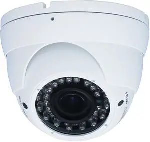 2 megapixel vandal-proof IR vari-focal dome camera
HDTVI, HDCVI, AHD, and CVBS output
