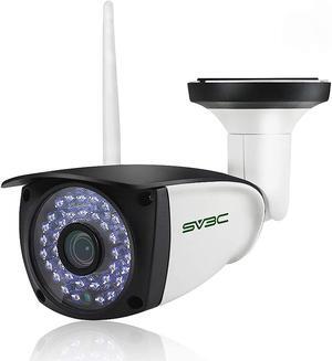 SV3C WiFi Camera Outdoor, 1080P ONVIF Conformance Two-Way Audio Security Camera, Motion Detection IP Cameras, Night Vision Surveillance Alarm Cam for Indoor Outdoor, Support Max 128GB SD Card Record