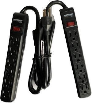 6 Outlet Surge Protector Twin Pack