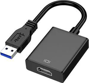 USB 3.0 to HDMI Adapter 1080P Multi-Display Video Converter for Laptop PC Desktop to Monitor Projector TV.