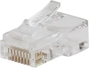 Klein Tools VDV826-763 Pass-Thru Modular Data Plug, RJ45 CAT6, Gold Plated, Pass Through Connectors 200-Pack Klein Tools VDV826-763 Pass-Thru Modular Data Plug, RJ45 CAT6, Gold Plated, Pass Through Connectors 200-Pack