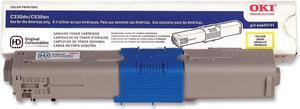 Okidata 44469701 C310 C330 C331 C510 C511 C530 C531 MC361 MC362 MC561 MC562 Toner Cartridge (Yellow) in Retail Packaging