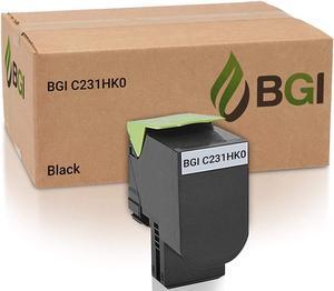 BGI Compatible Replacement Toner for Lexmark C2325dw MC2325adw C2325 C2425dw MC2425adw C2535dw MC2535adwe MC2640adwe Toner Ink | C231HK0 | Black | High Yield