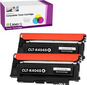 Limeink 2 Compatible Toner Cartridges Replacement for Samsung K404S Black Toner for Samsung CLT K404S C430W Xpress c480fw Toner Cartridges Printer
