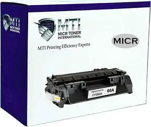 MTI MICR AssureScan HP CF280X (80X) MICR Toner Cartridge LaserJet Pro 400 MFP M401, M401n, M401dn, M401dw, M425dn Printers
