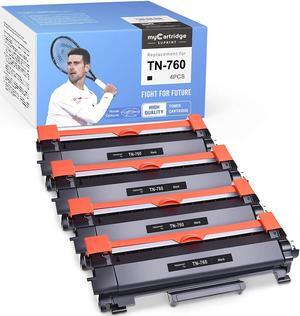 myCartridge SUPRINT Compatible Toner Cartridge Replacement for Brother TN760 TN-760 TN730 for HL-L2350DW HL-L2370DW HL-L2395DW DCP-L2550DW MFC-L2750DW HL-L2370DW MFC-L2750DW Printer (Black, 4-Pack)