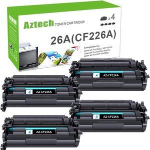 Aztech Compatible Toner Cartridge Replacement  26A CF226A Pro M402n M402dw M402dn Pro MFP M426fdw M426fdn M426dw Printer (Black 4-Pack)