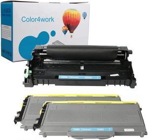 Color4work TN360 Toner Cartridge DR-360 Brother Drum Kit (1 Drum,2 Toner,3 Pack) High Yield Replacement for Brother DCP-7030 7040 HL-2170W HL 2140 HL-2150N MFC-7340 7840W 7440N 7345N Series Printer