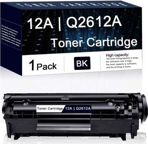 1 Pack Black 12A | Q2612A Compatible Toner Cartridge Replacement for HP Laserjet Pro 1022 1018 Pro 3052 MFP 3055 MFP 3050 MFP 3030 MFP M1319f M1120 MFP M1005 MFP Printers