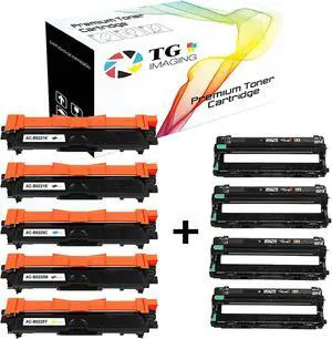 TG Imaging Compatible Replacement for Brother TN221 TN225 Toner Cartridge and DR221CL Drum Unit Replacement for MFC9130CW HL-3170CDW MFC-9330CDW MFC-9340CDW DCP-9020CDN Printer (9PK, Toner + Drum)