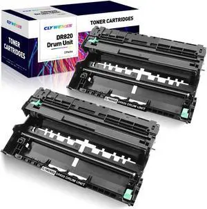 CLYWENSS Compatible DR 820 Drum Unit Replacement for Brother DR820 DR 820 DR-820 to use with HL-L6200DW MFC-L5800DW HL-L5200DW HL-L5100DN MFC-L5700DW, 2 Black Drum Unit