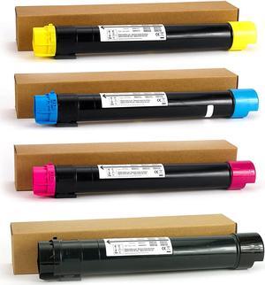 Professor Color Re-Coded OEM Toner Cartridge Replacement for Xerox WorkCentre 7525 7530 7535 7545 7556 7830 7835 7845 7855 | 006R01513 006R01514 006R01515 006R01516, Toner Cartridge 4 Pack