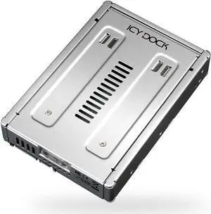 Enterprise Full Metal 2.5" to 3.5" SAS / SATA (22pin) HDD & SSD Converter / Mounting Kit for Internal 3.5" Drive Bay | EZConvert Pro MB982SP-1S