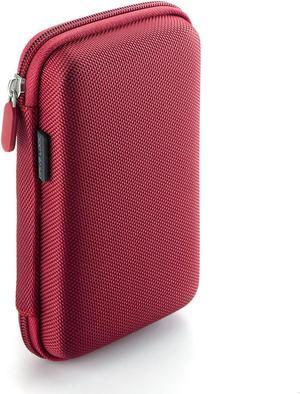 DL-64-RED Portable EVA Hard Drive Carrying Case Pouch Red