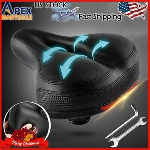 IC ICLOVER Comfort Wide Big Bum Soft Gel Cruiser Bike Saddle Bicycle Seat Air Cushion Pad