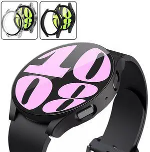 Screen Protector Case for Samsung Galaxy Watch 6 40/44mm (2023), Tempered Glass, Perfect Protection Anti Scratch