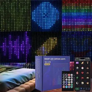 400LED Smart Curtain Lights, 6.6FT, IP65 Waterproof, APP & Remote Control, Perfect for Party, Garden, Window, and Indoor/Outdoor Holiday Decor