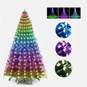 200LED Christmas Tree String Lights with Remote & APP Control, Waterproof, Perfect for Christmas, Wedding, Party and Holiday Decorations